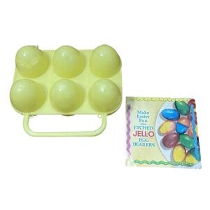 JELL-O Jello Jigglers Easter Egg Molds Yellow Smooth With Instructions